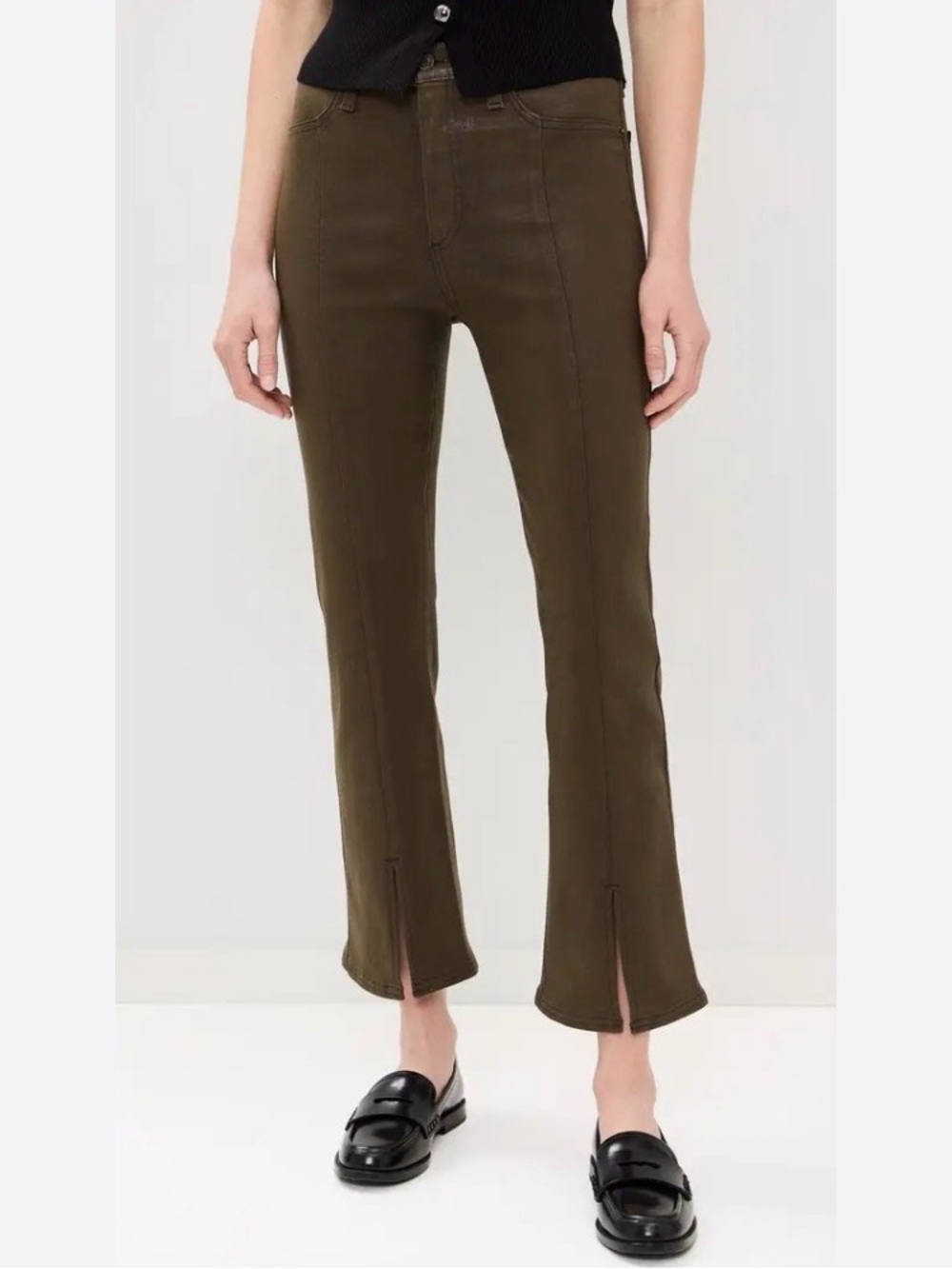 Pistola NWT Lennon Pant Women’s Cropped Boot Cut Split Leg Coated Palms Size 31